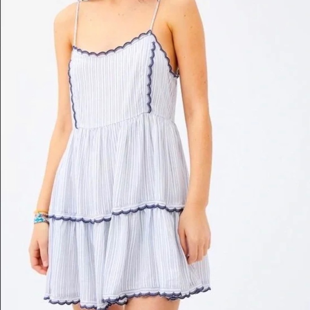 NWT Urban Outfitter navy and white dress size M